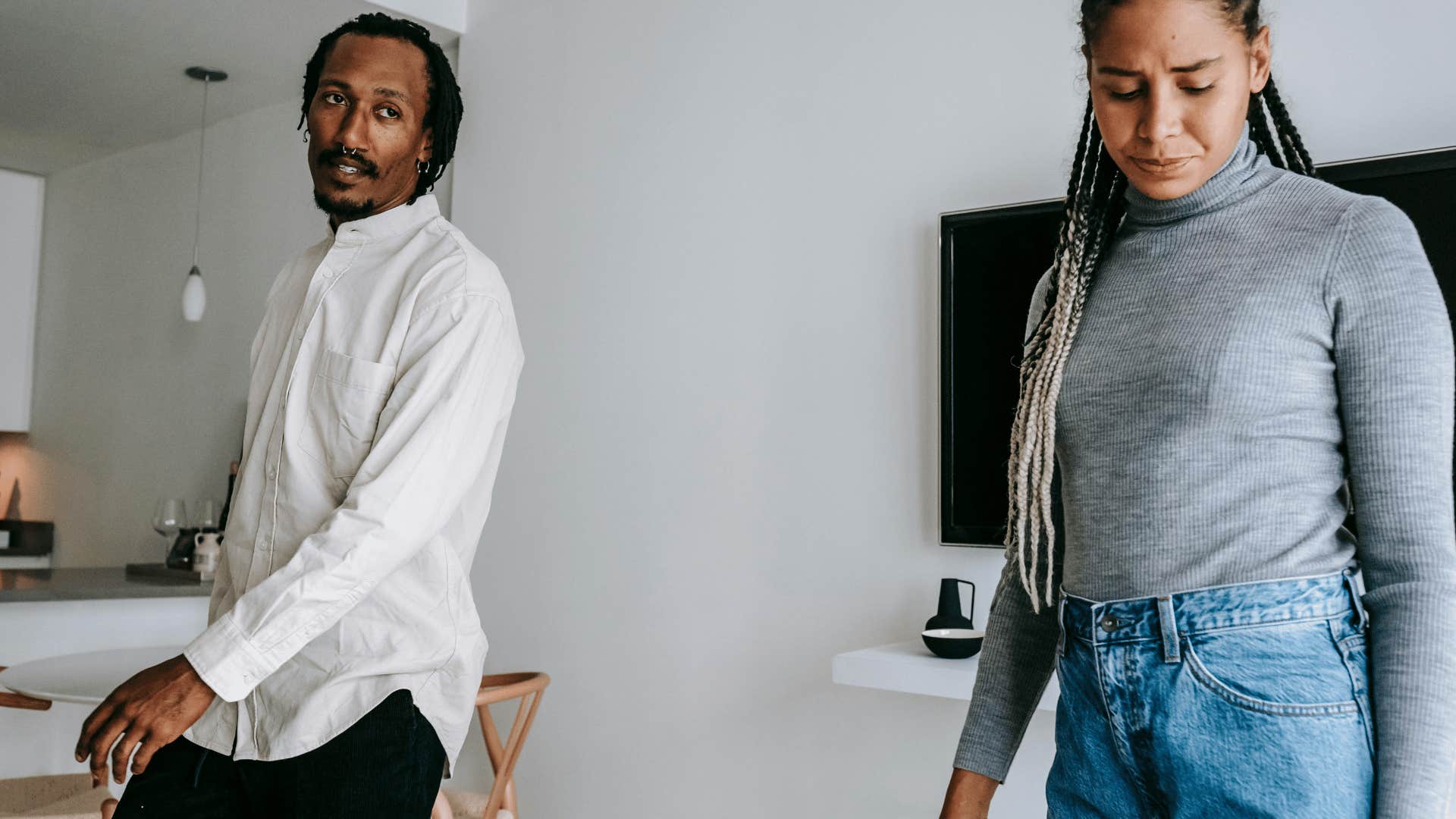 couple fighting about words not being enough