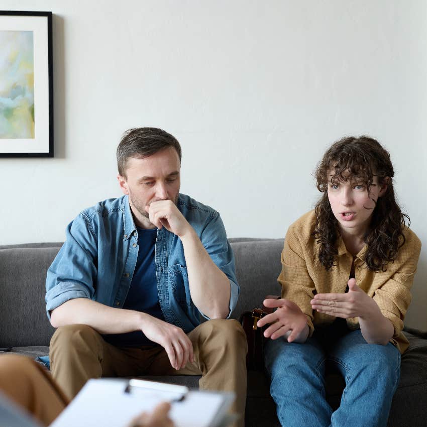 Mom and dad of autistic son in couples therapy