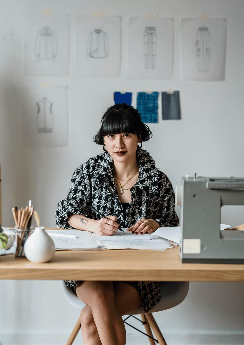 creative woman in her studio