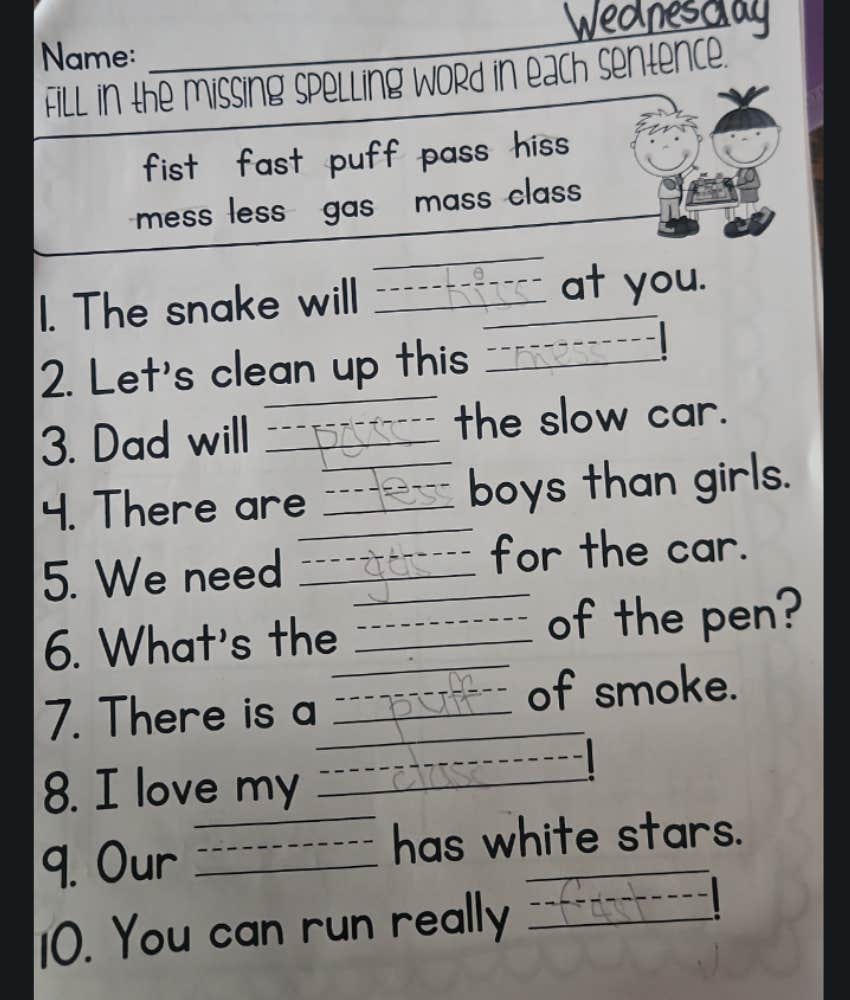 Dad Completely Stumped By First Grader's Homework Asks For Help Reddit Post