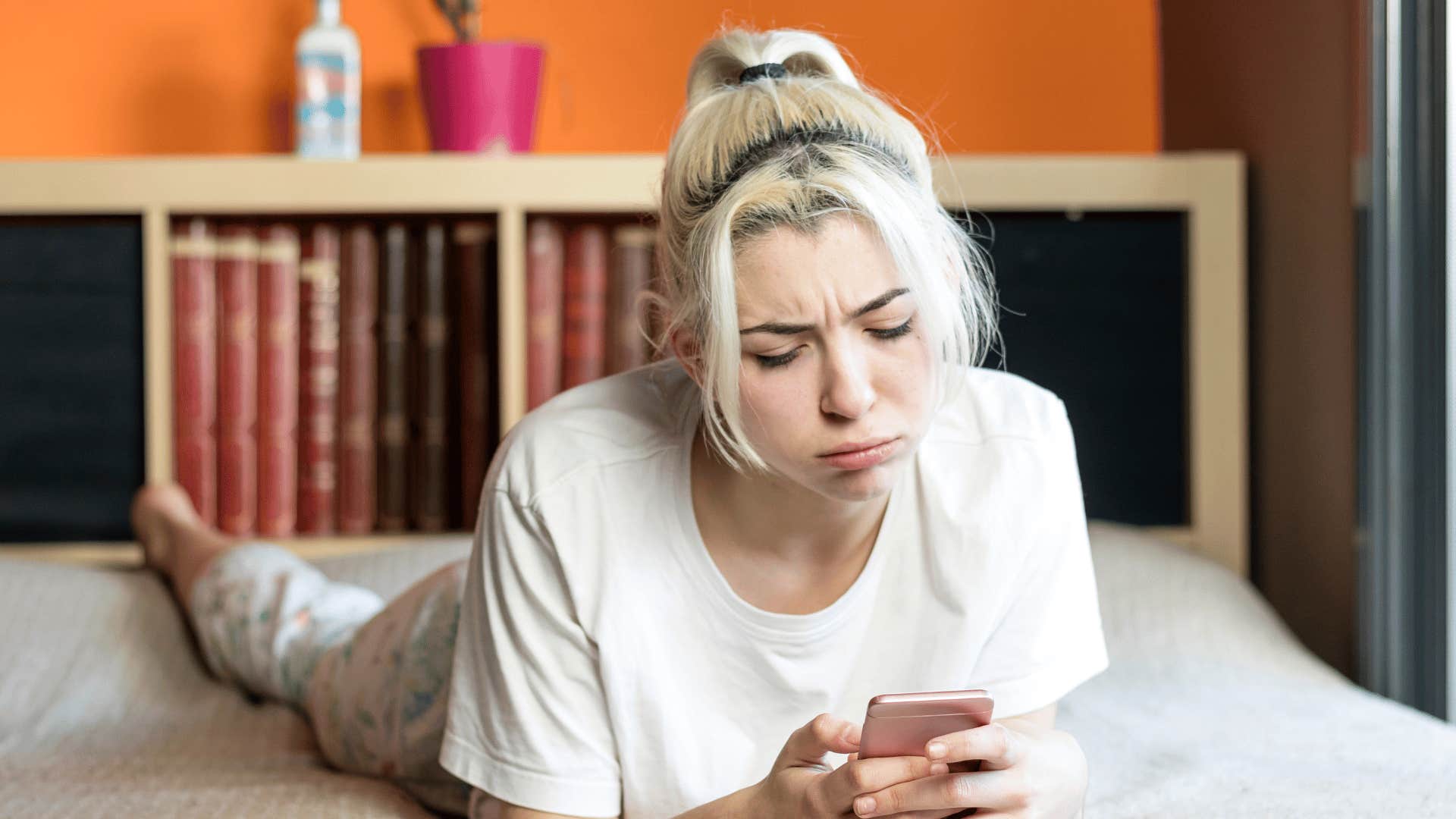 teen girl on phone