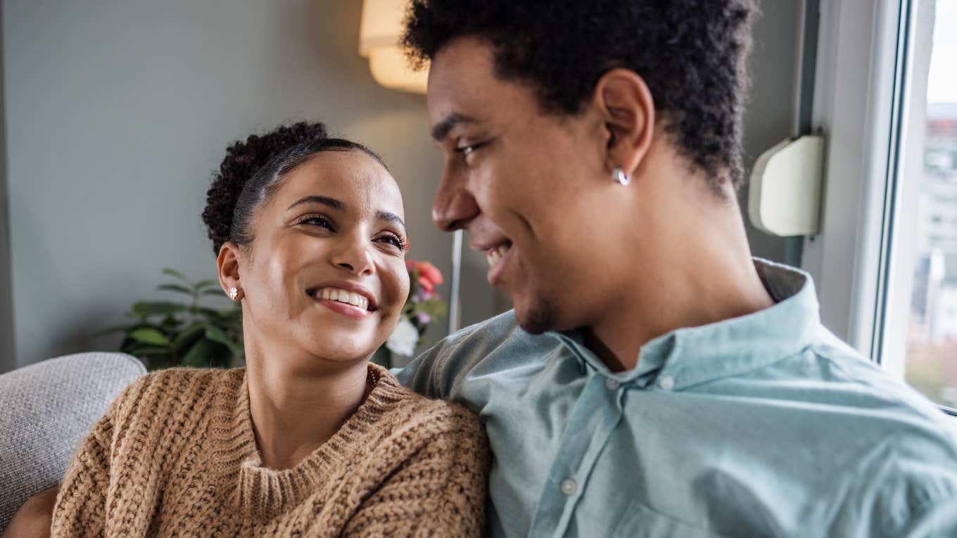 Woman finds ways to seriously deepen emotional bond with man.