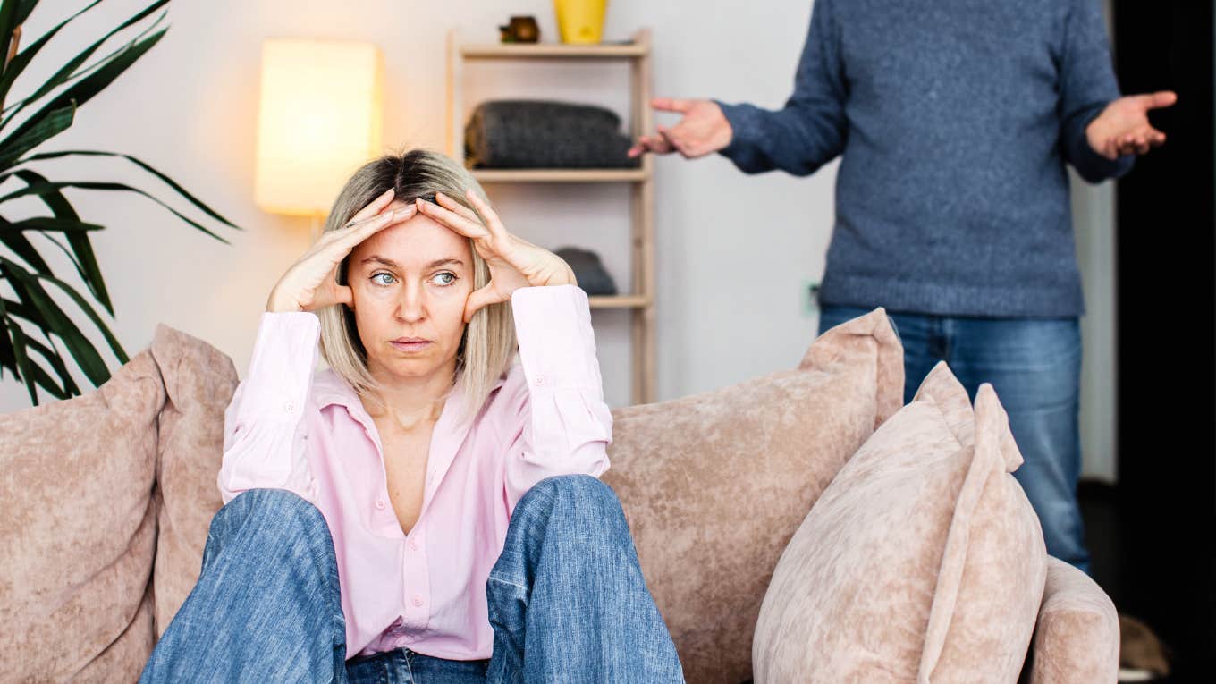 Woman realizing she has emotionally outgrown husband.