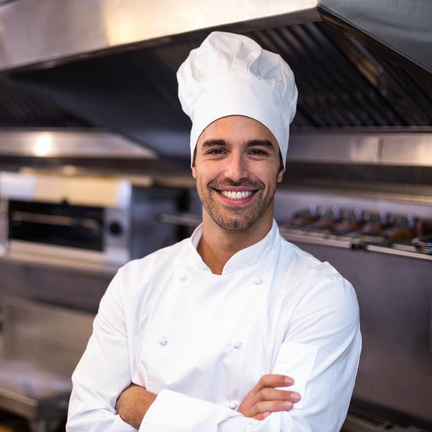 Attractive French chef