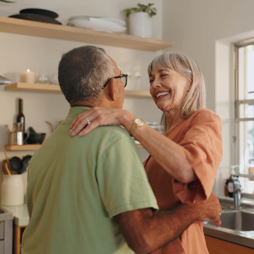 Happy couple who embrace imperfection