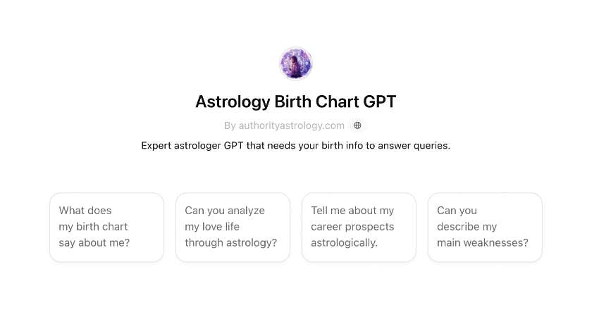 chatgpt astrology birth chart analysis