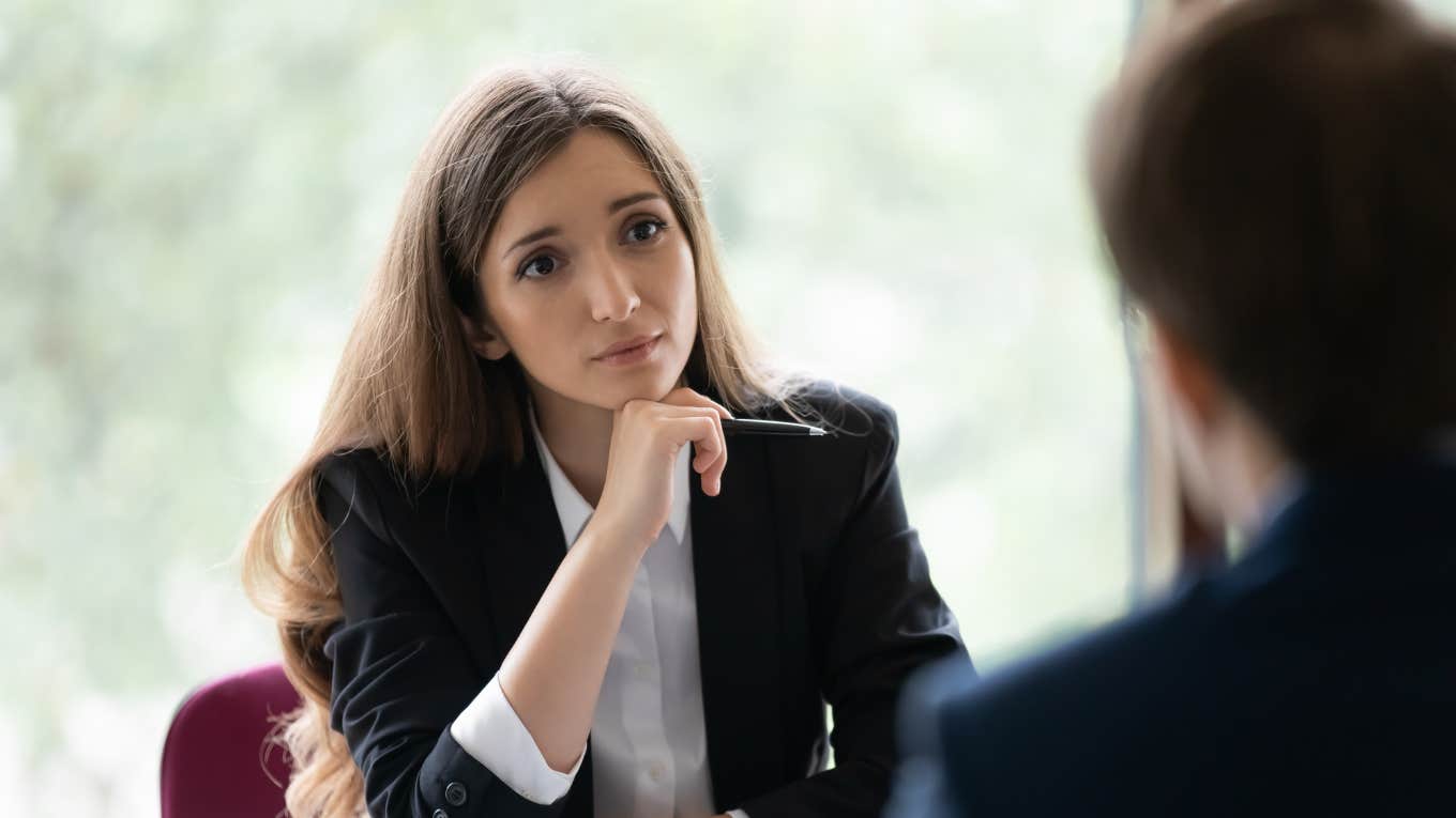 recruiter conducting a job interview