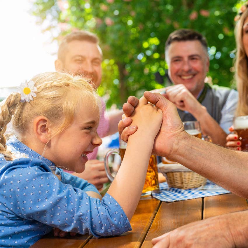 Child at a brewery