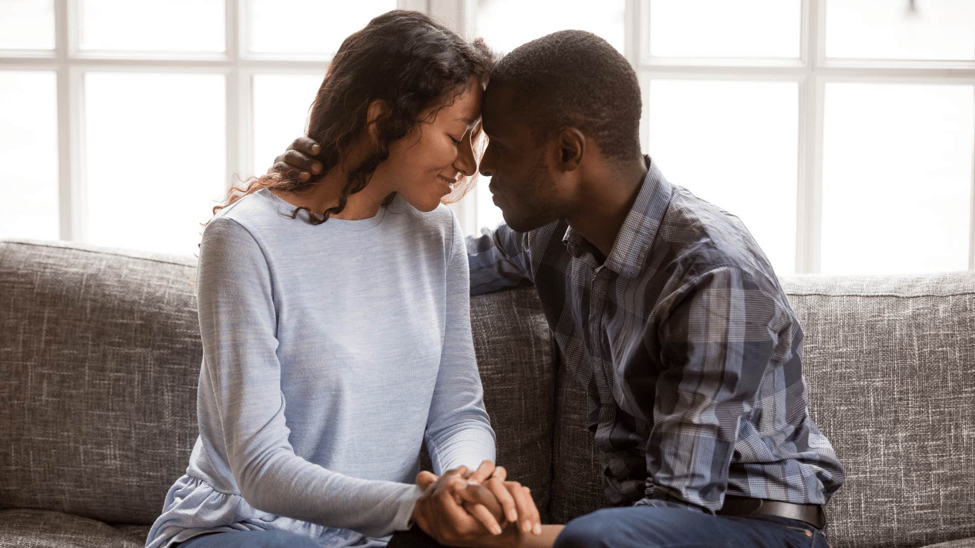 couple being affectionate