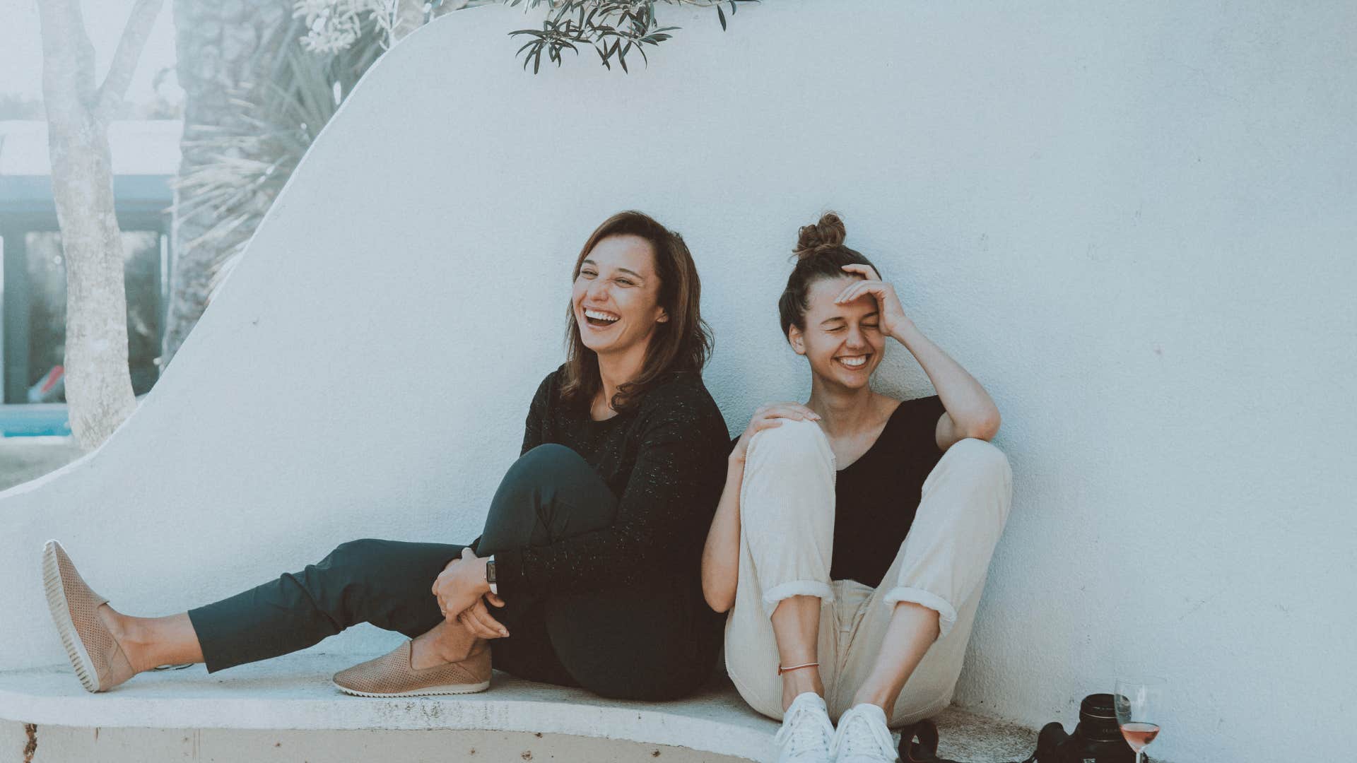 woman hanging out with a friend