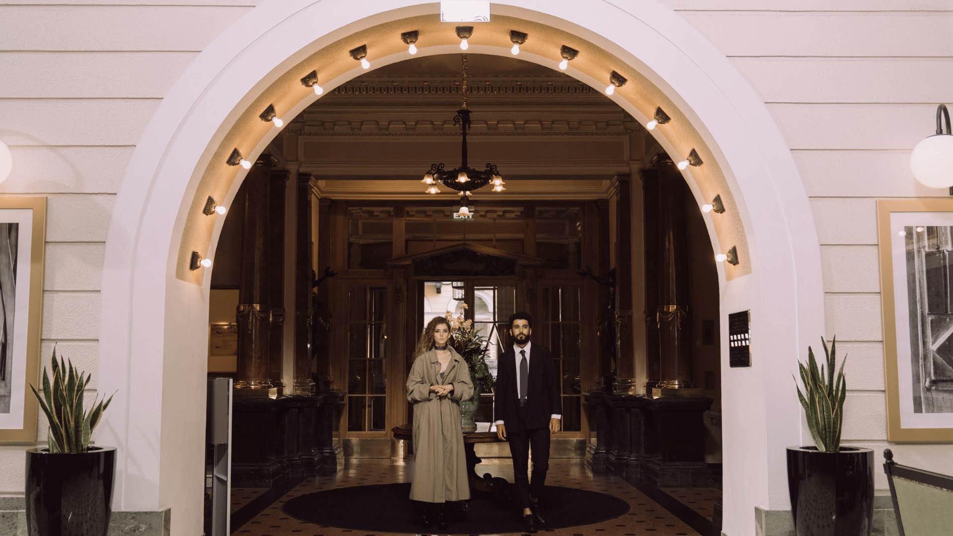 couple in a hotel