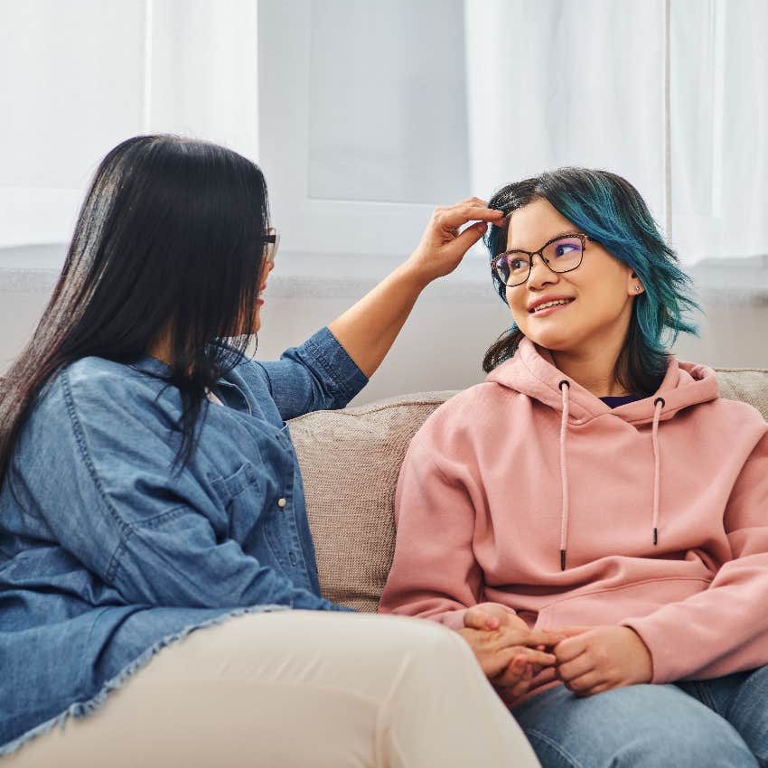 Mom validating her daughter who came to her for help