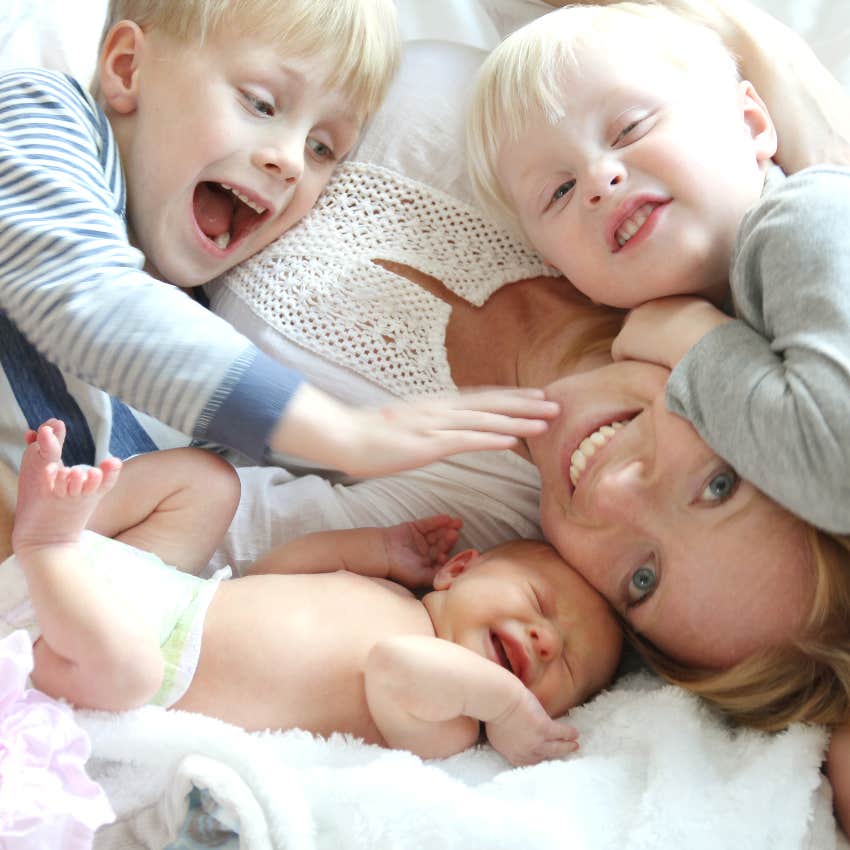 Mom with three kids after her parents manipulated her into putting her firstborn up for adoption