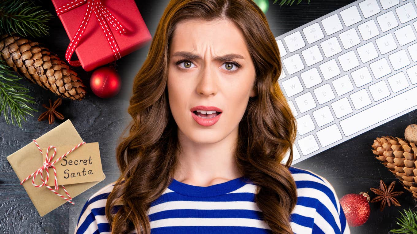 woman furious about being asked to chip in for her boss's Christmas gift