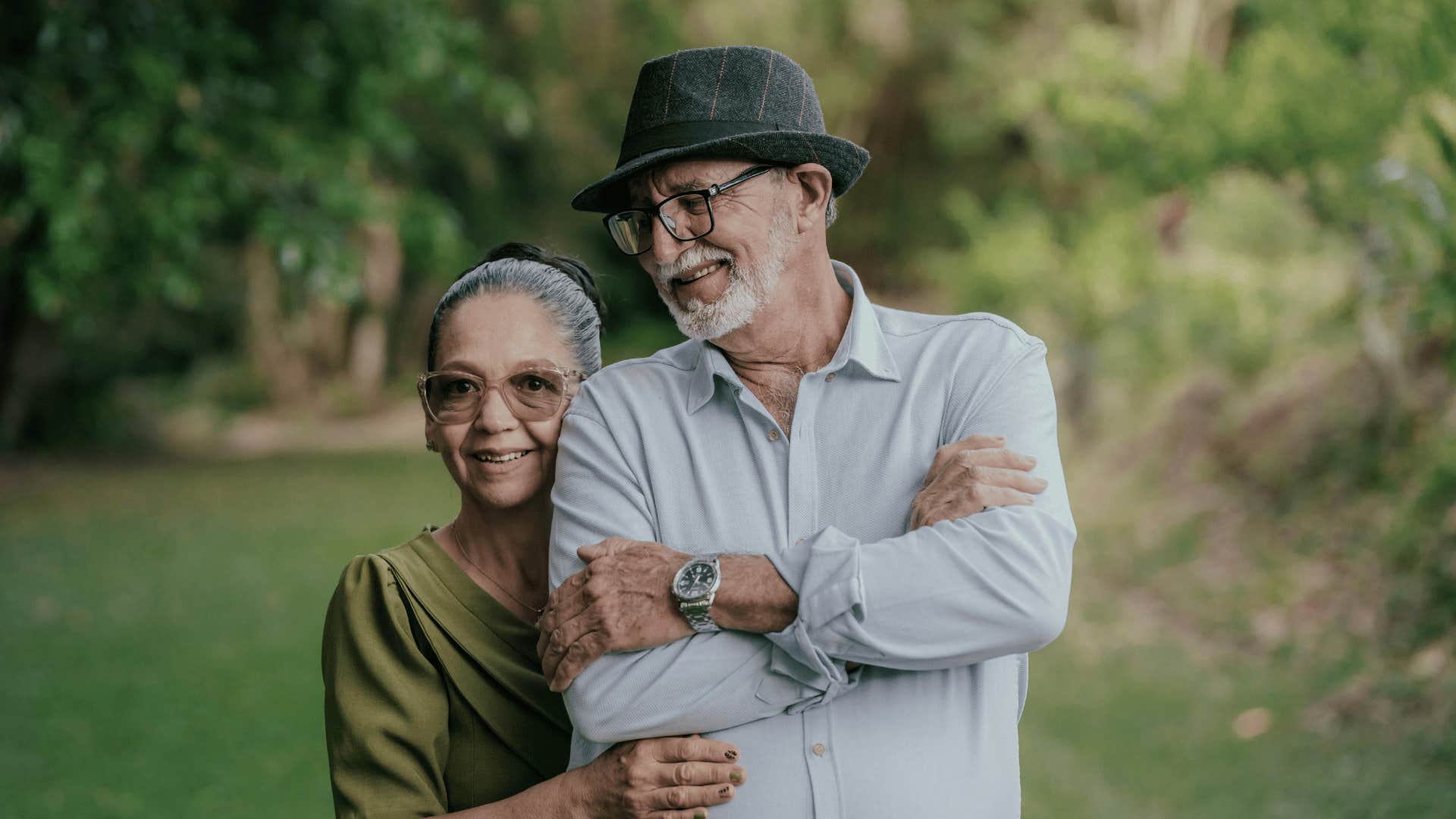 couple keeping their strength and self-esteem up front