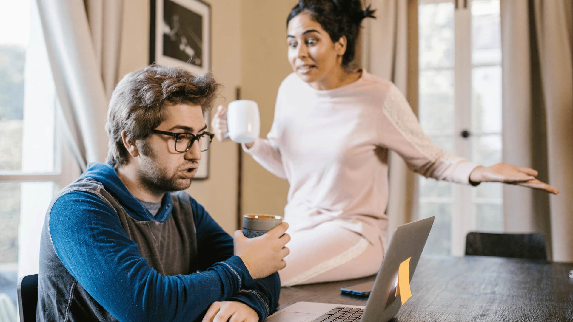 man flirting with other woman