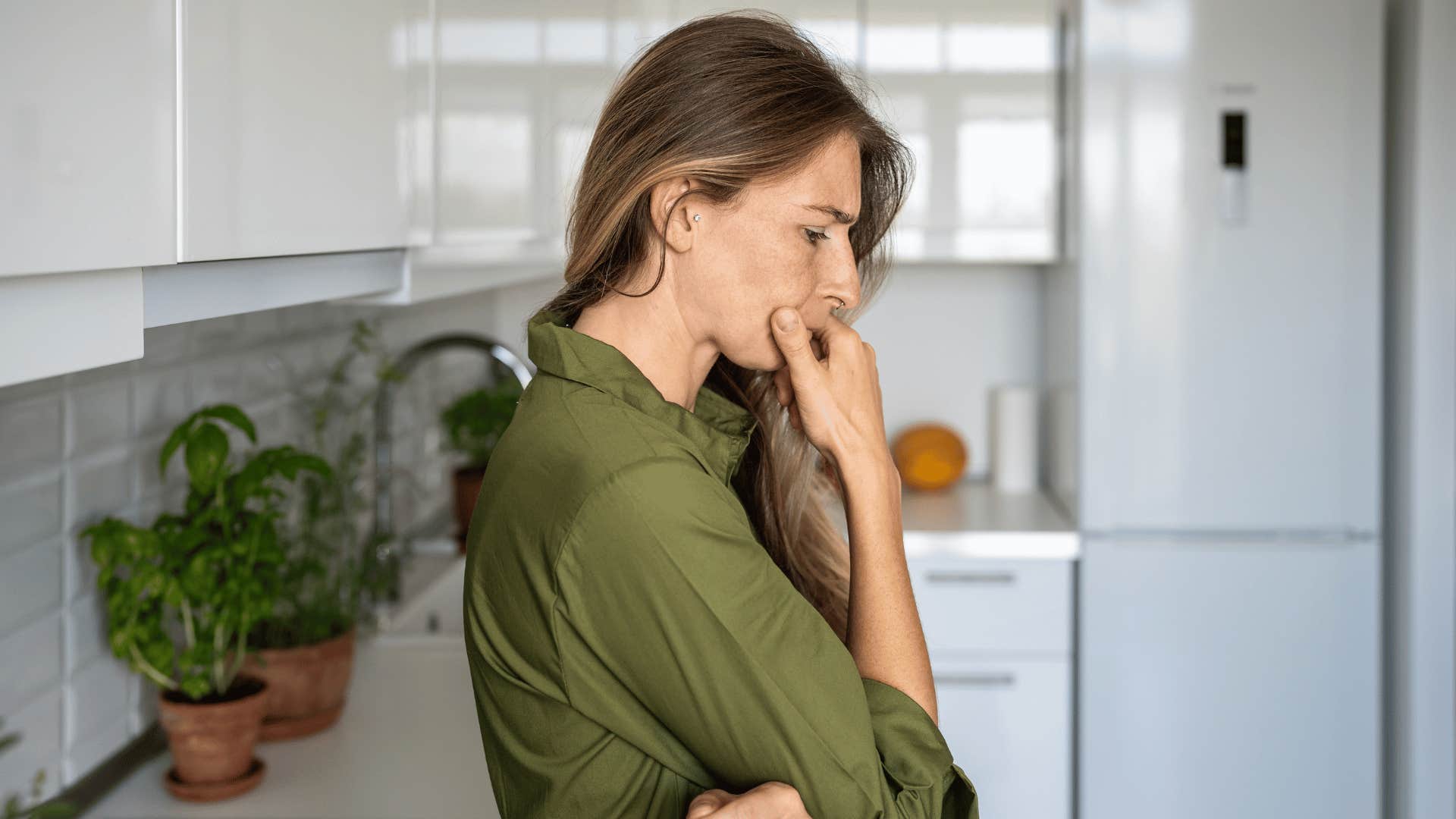 woman thinking about less community support