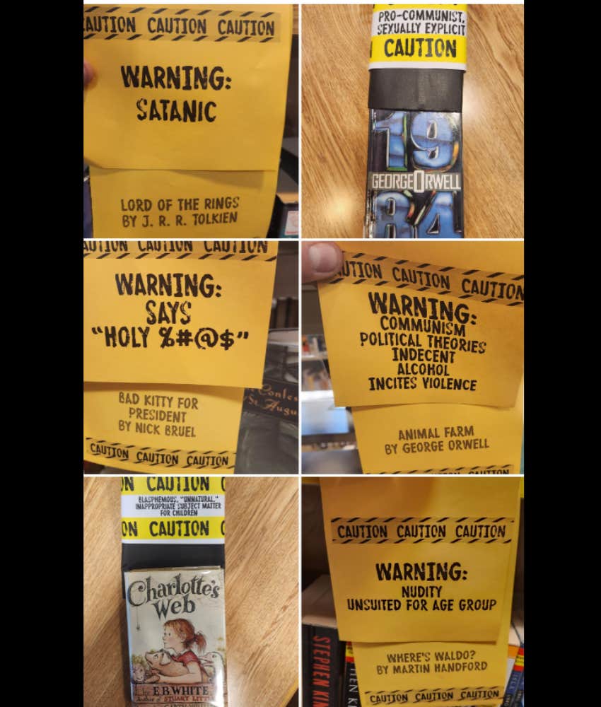 School Library Displays Banned Books With Reasons For Their Challenges Reddit