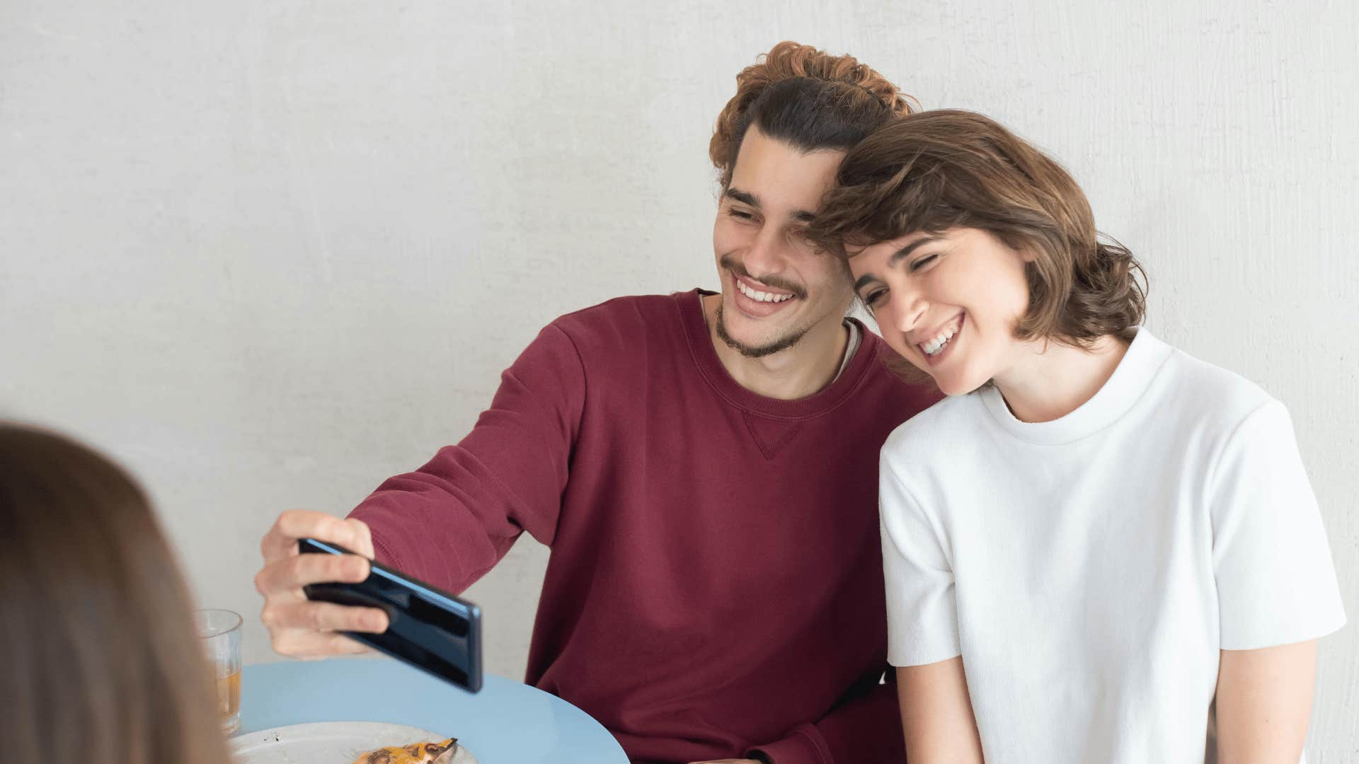 couple taking a selfie