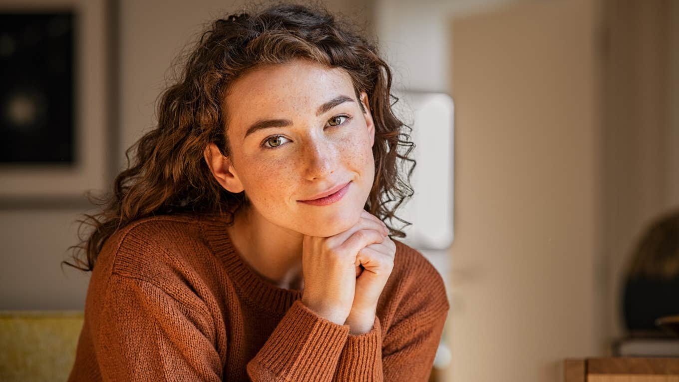 young woman smiling