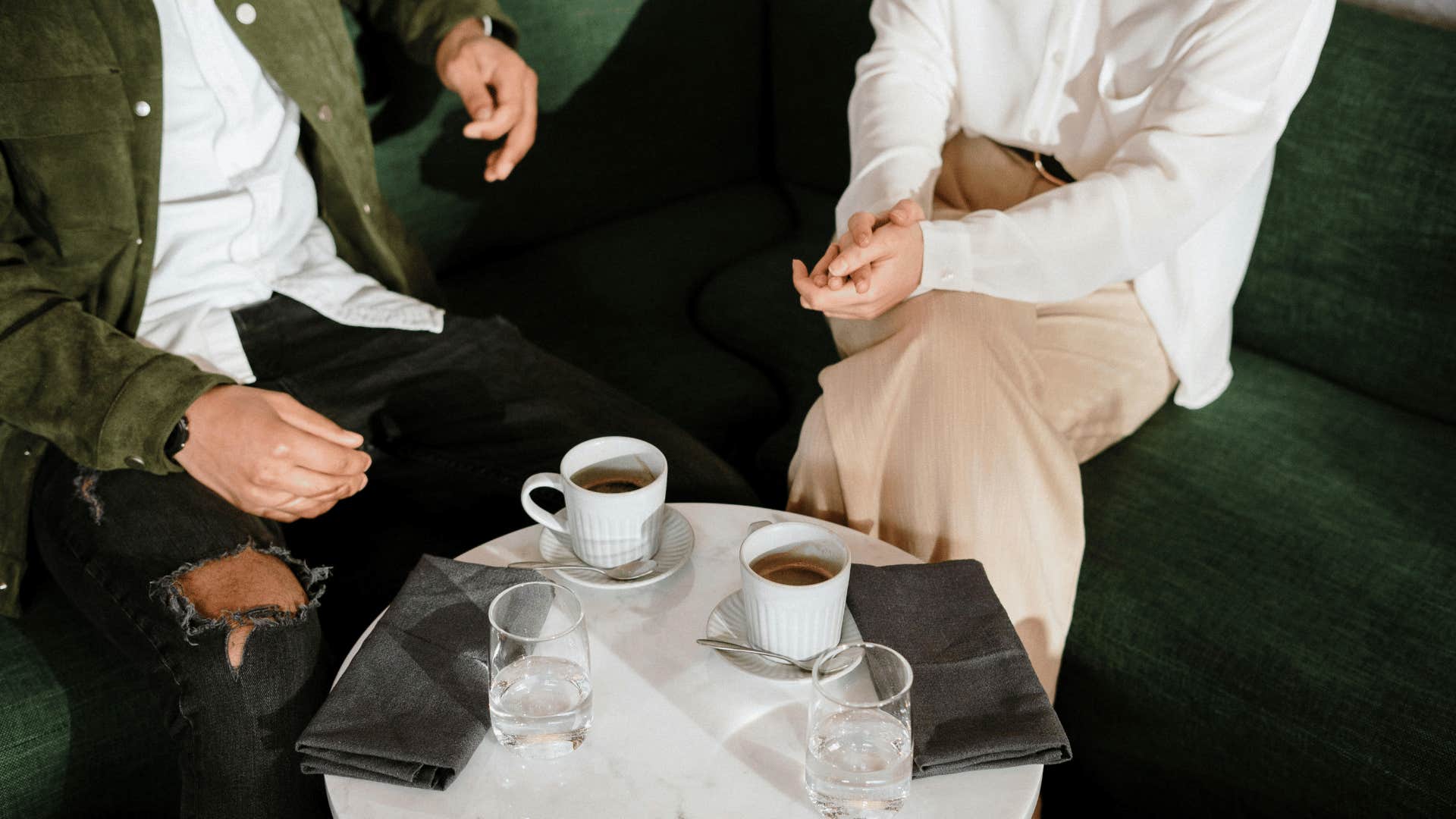 couple having coffee