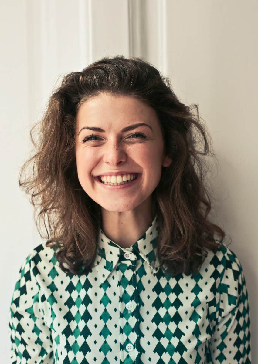 happy, smiling woman