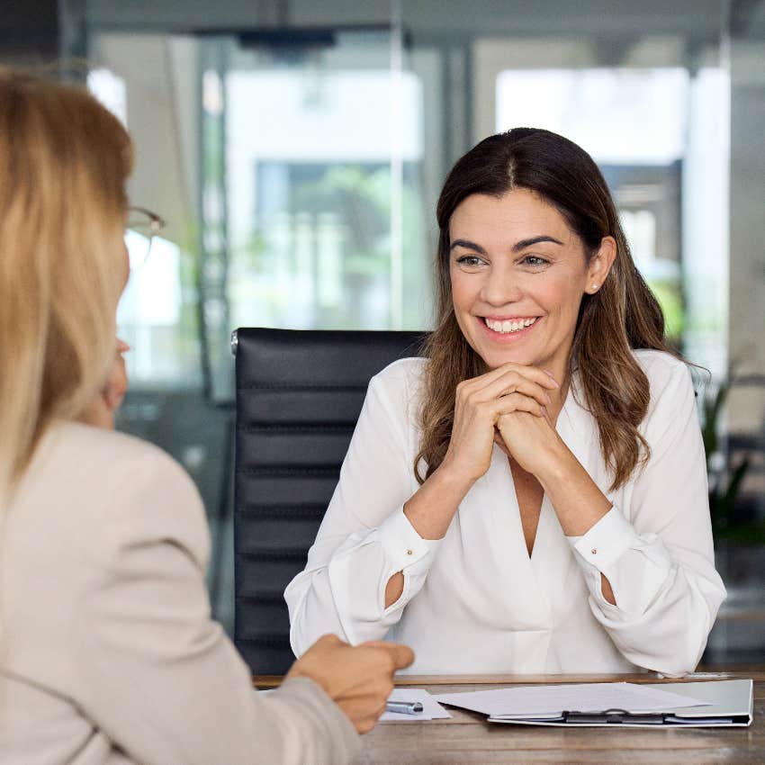 Interviewer spending extra time in a job interview