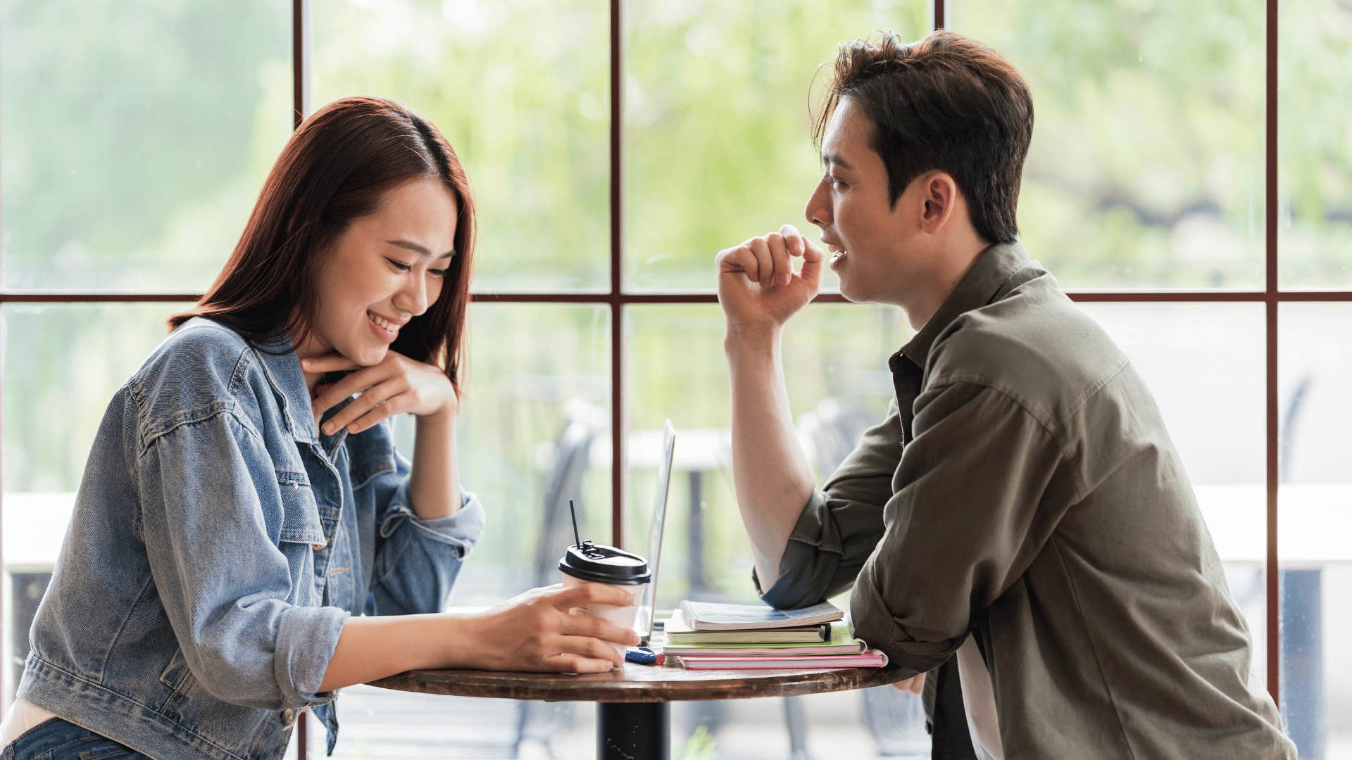 couple having coffee together