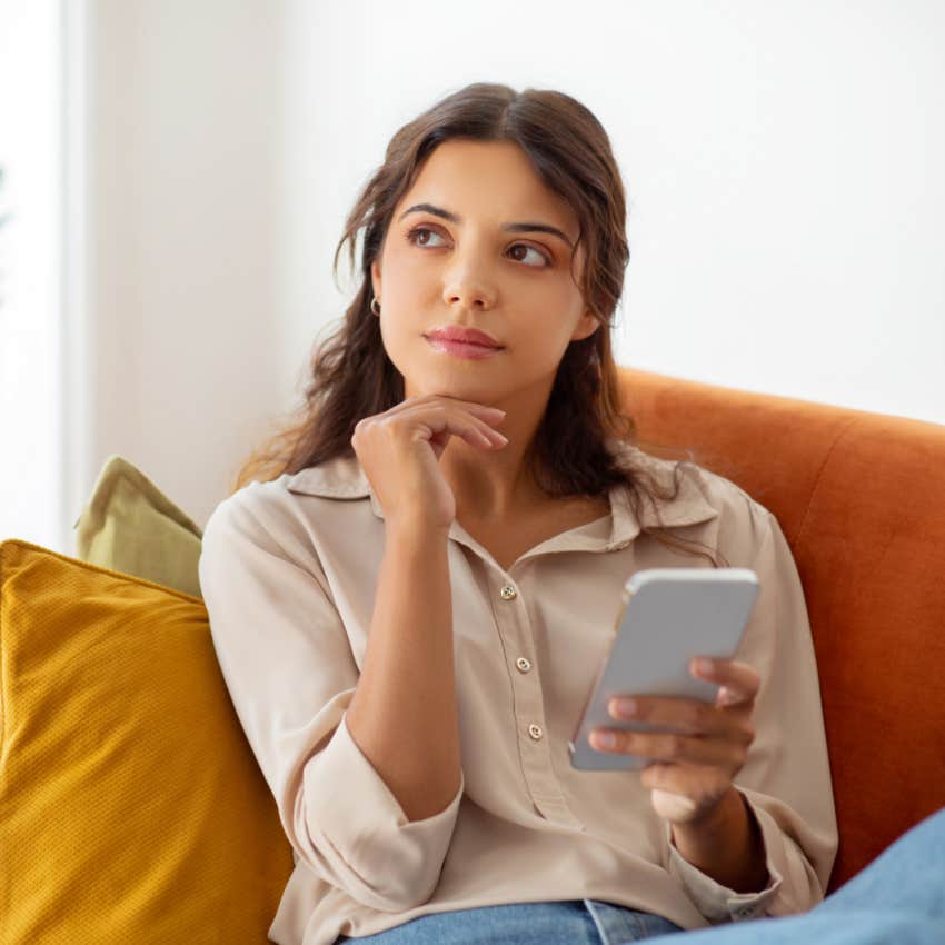 woman taking 3-question test