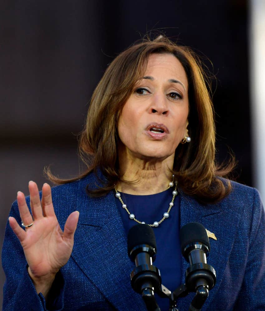 Kamala Harris during speech