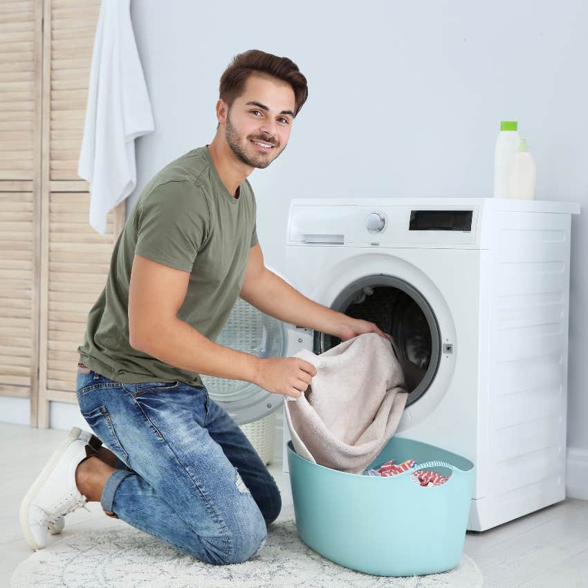 20-something who lives at home doing his laundry