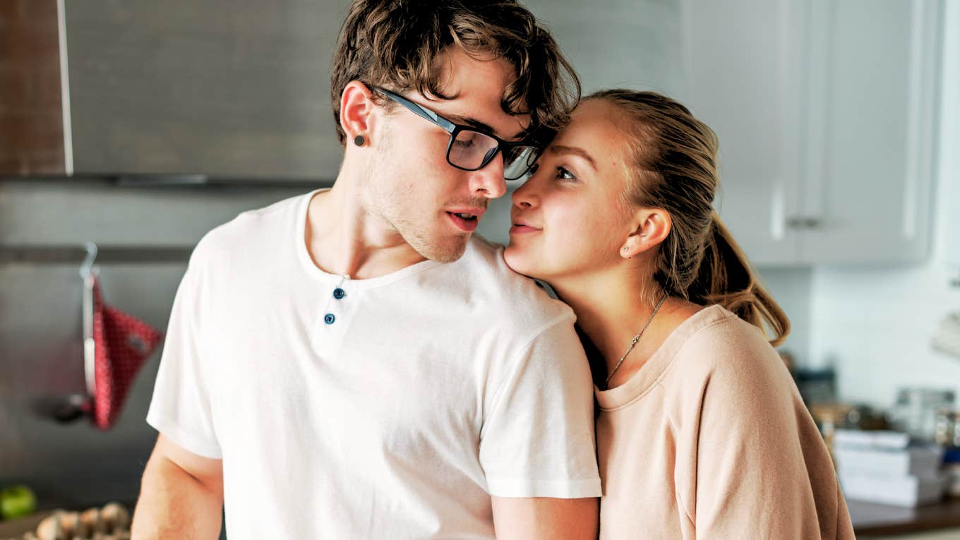 Great couple being adorably weird at home.