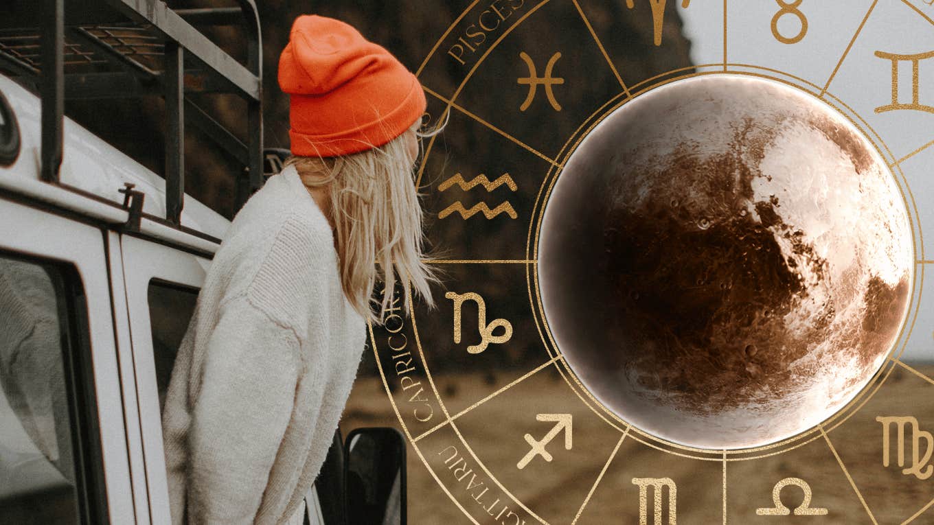 successful woman with zodiac signs pluto in aquarius