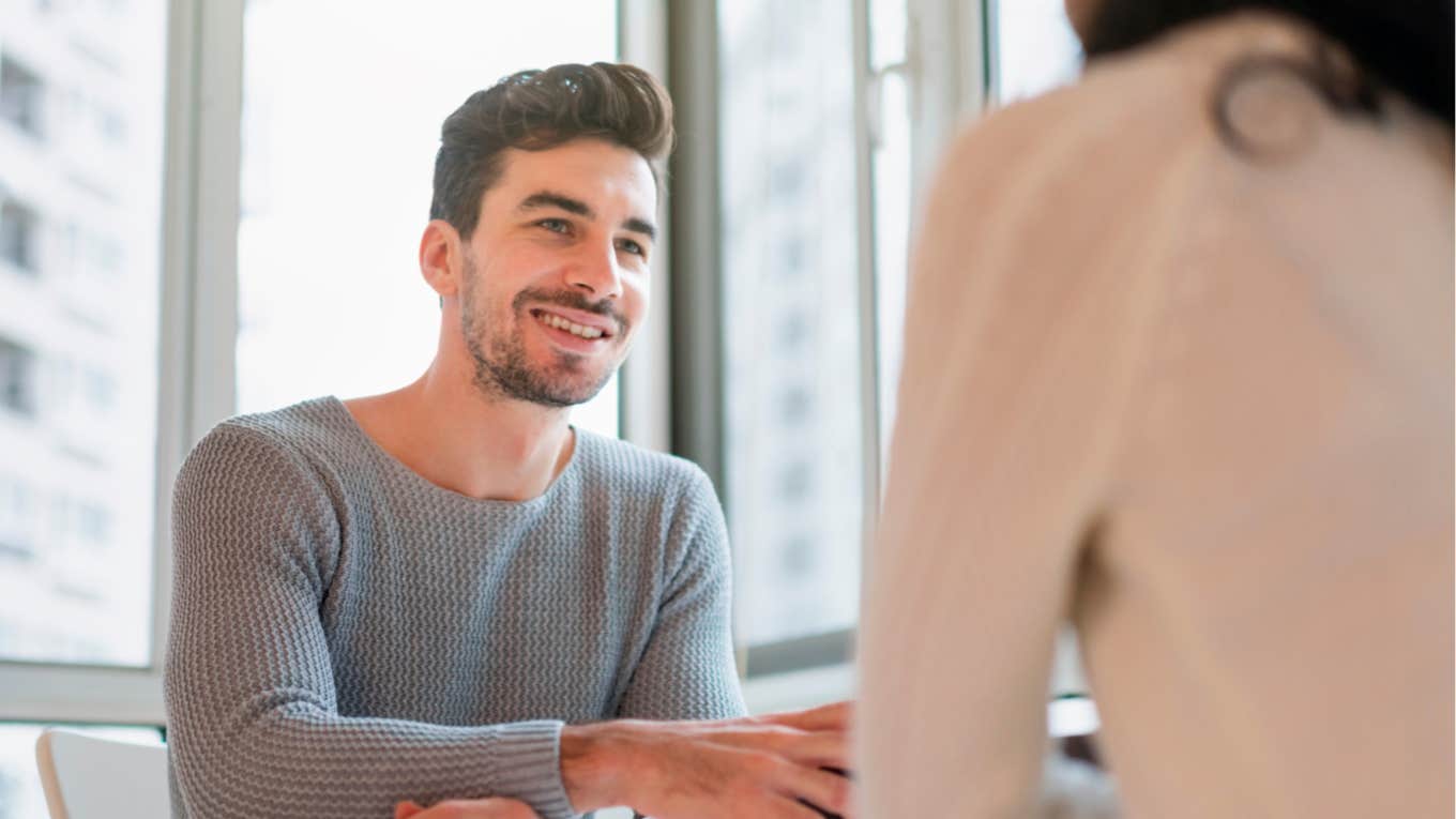 Man has odd behaviors that indicate he is mooching off someone.