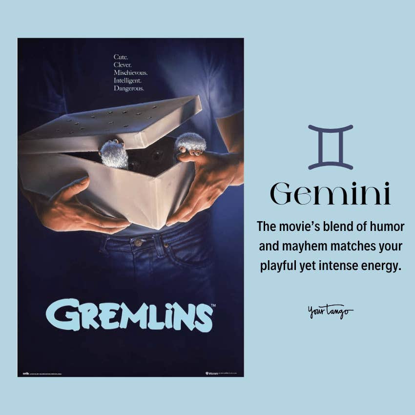 best holiday movie zodiac sign gemini gremlins