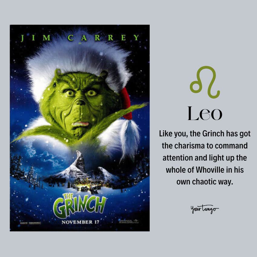 best holiday movie zodiac sign leo grinch stole christmas