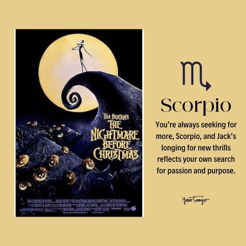 best holiday movie zodiac sign scorpio nightmare before christmas