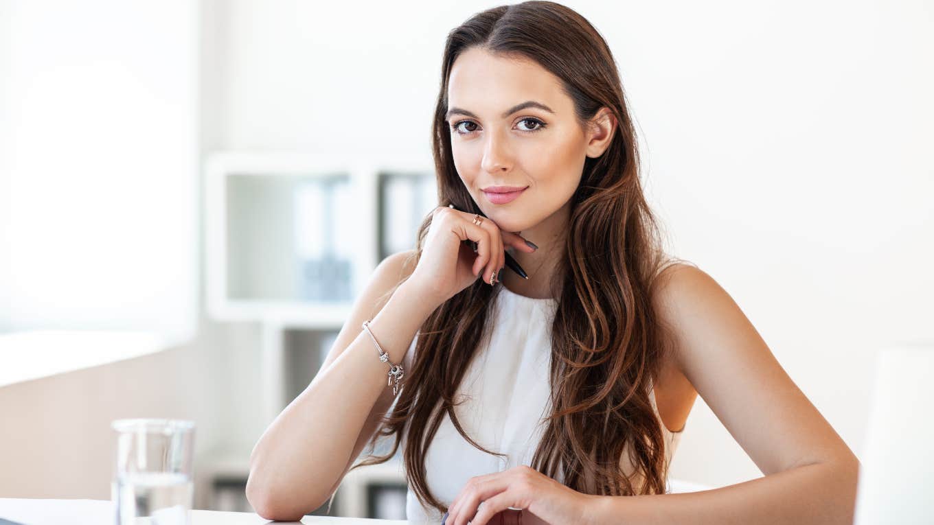 former UnitedHealth care employee sitting in an office