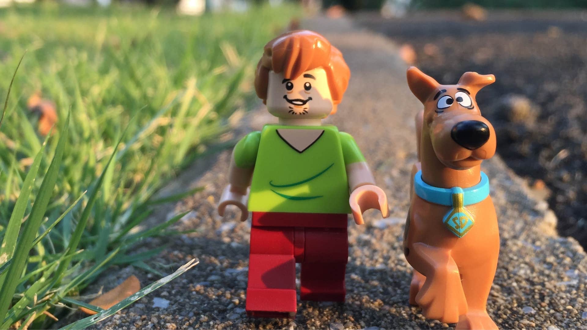 Scooby Doo and Shaggy lego figurines