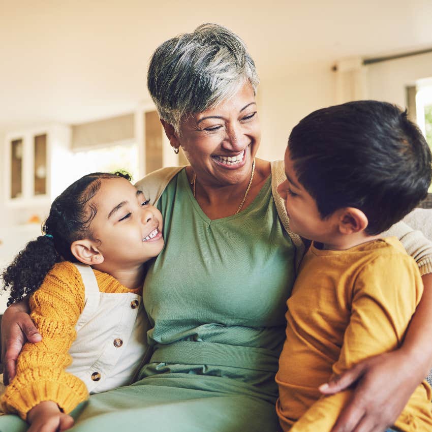 Grandma watching her grandchildren