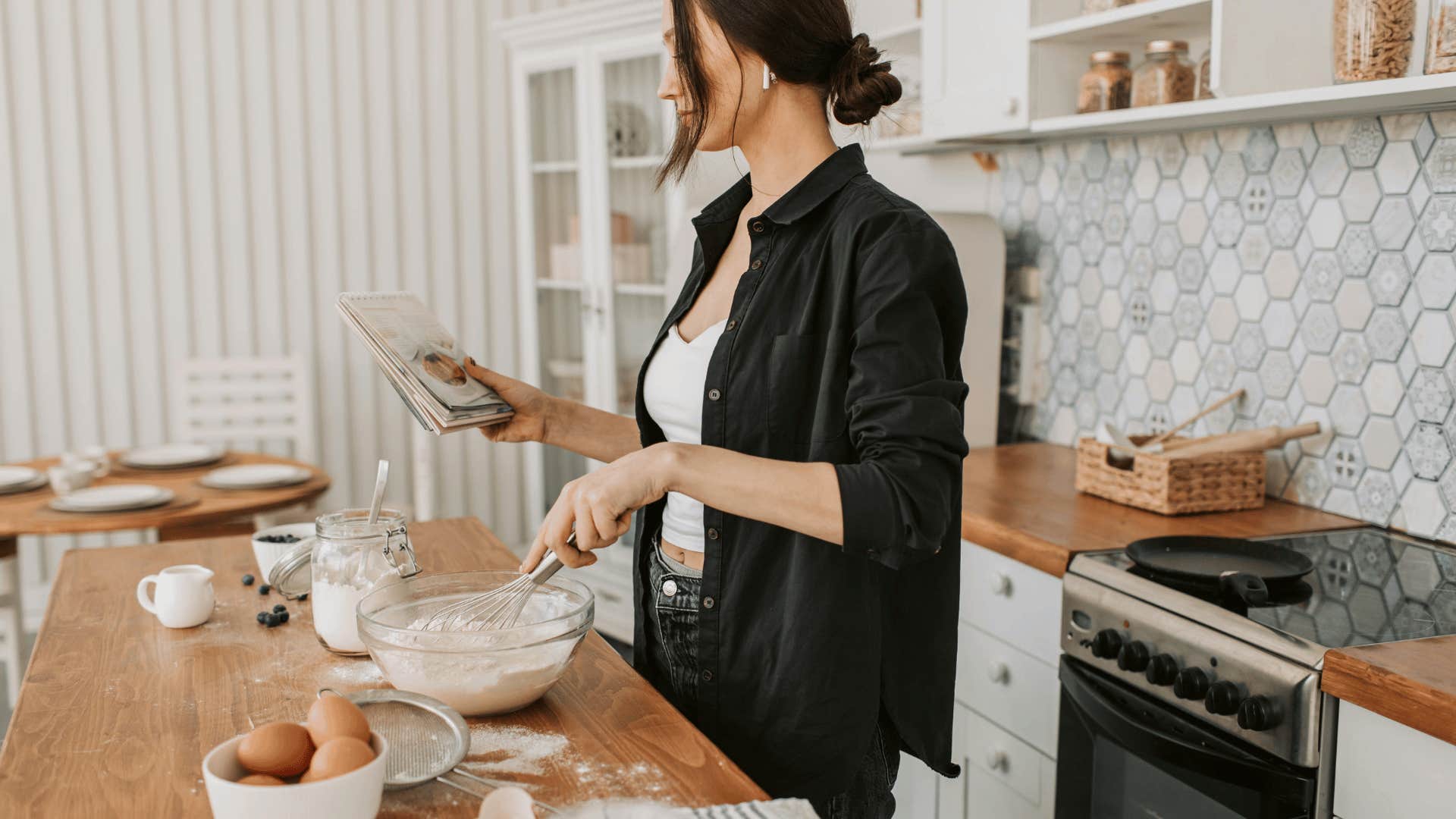 woman baking