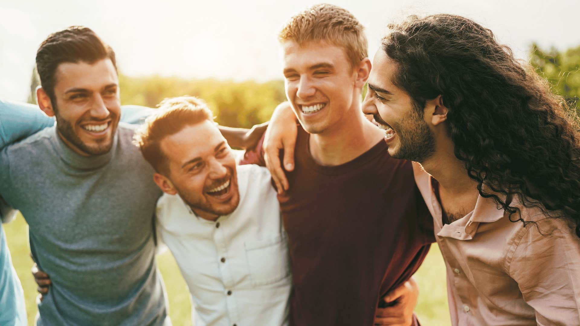 group of male friends