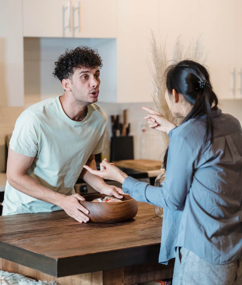 couple arguing about what was actually said