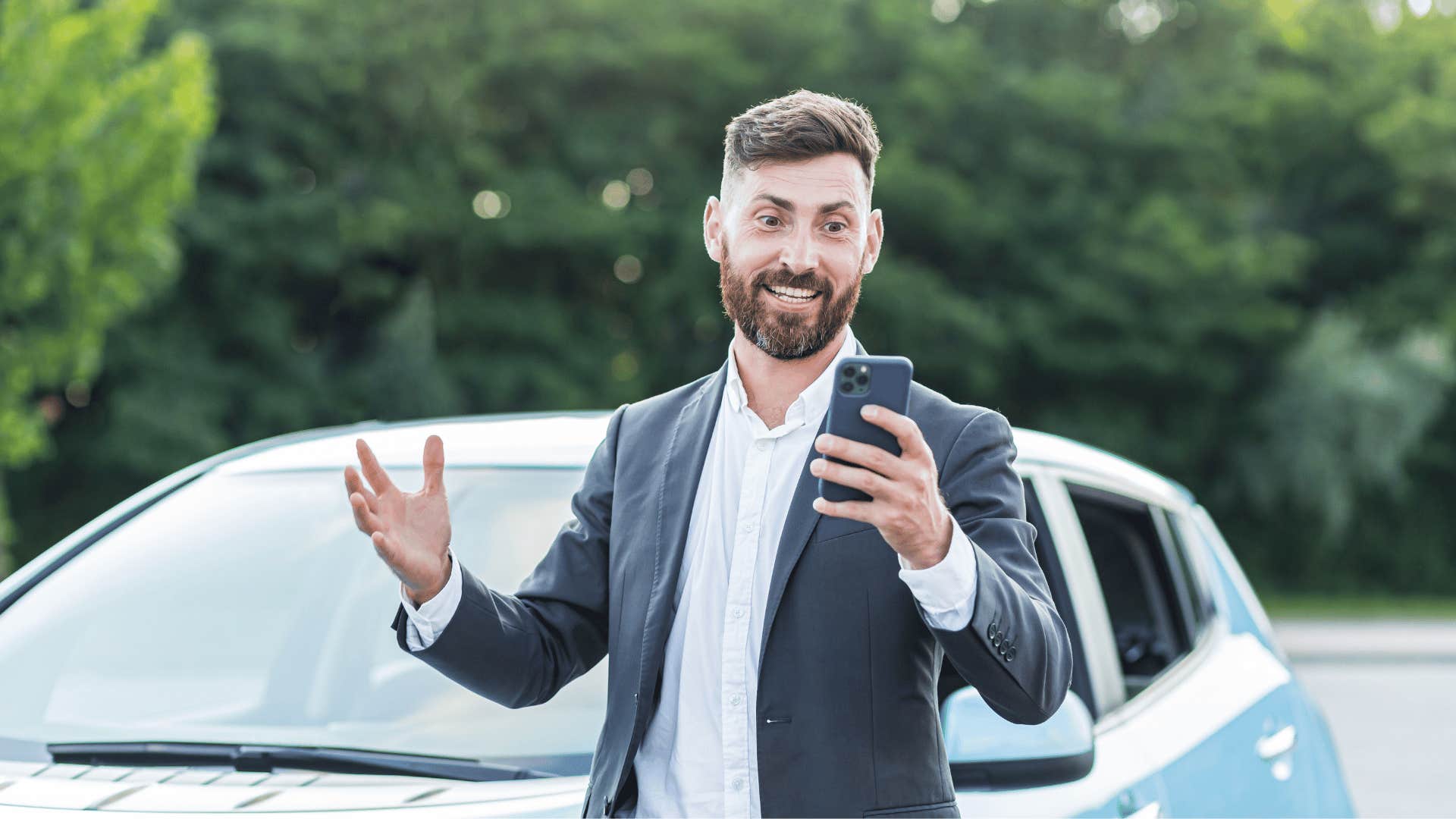 man talking on phone