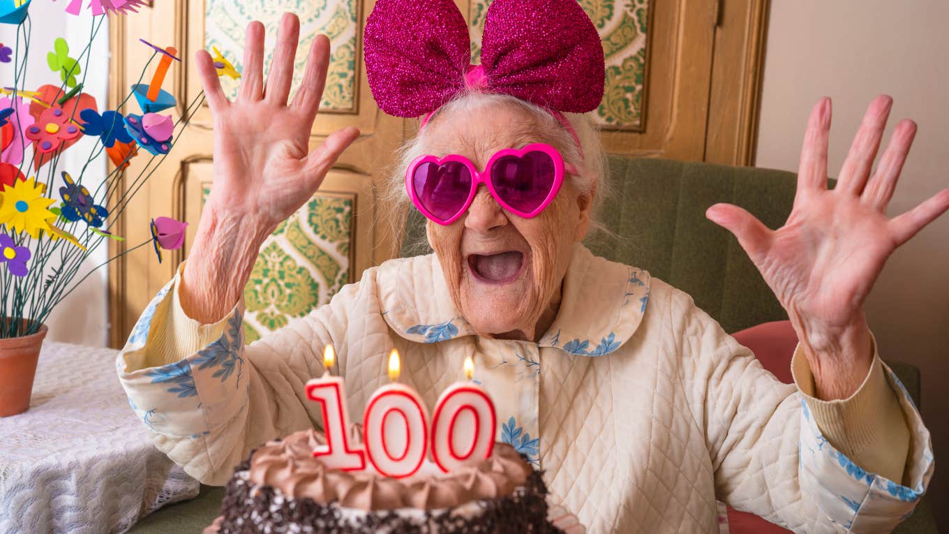 100 year old woman stays young by letting go of grudges.