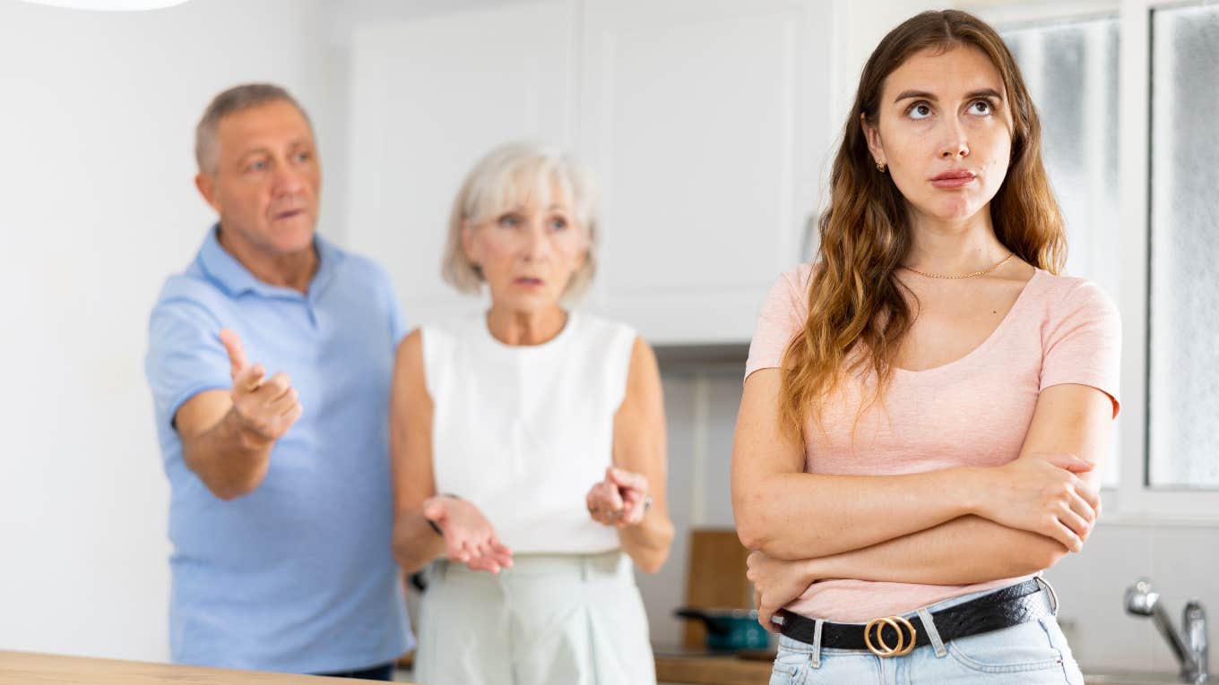 Young woman's parents saying she can't move out