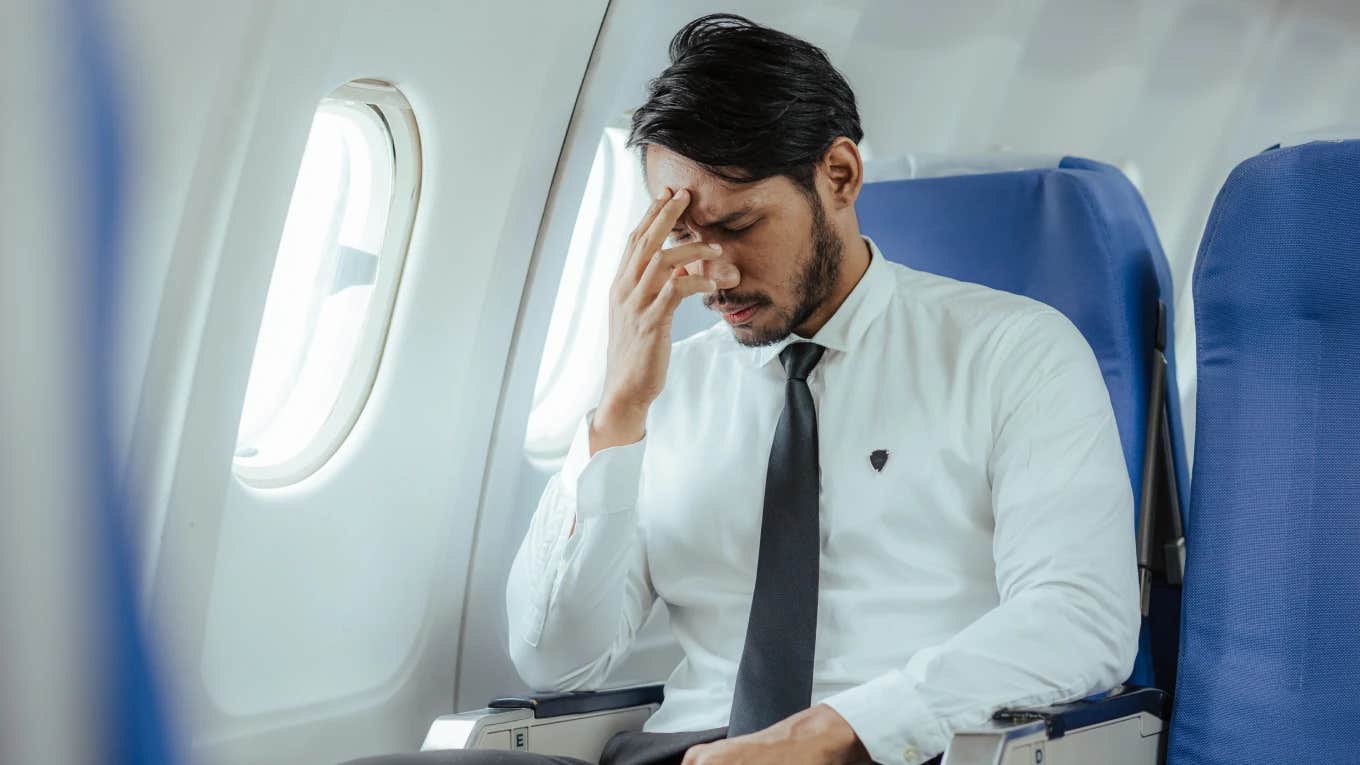 Passenger annoyed on flight