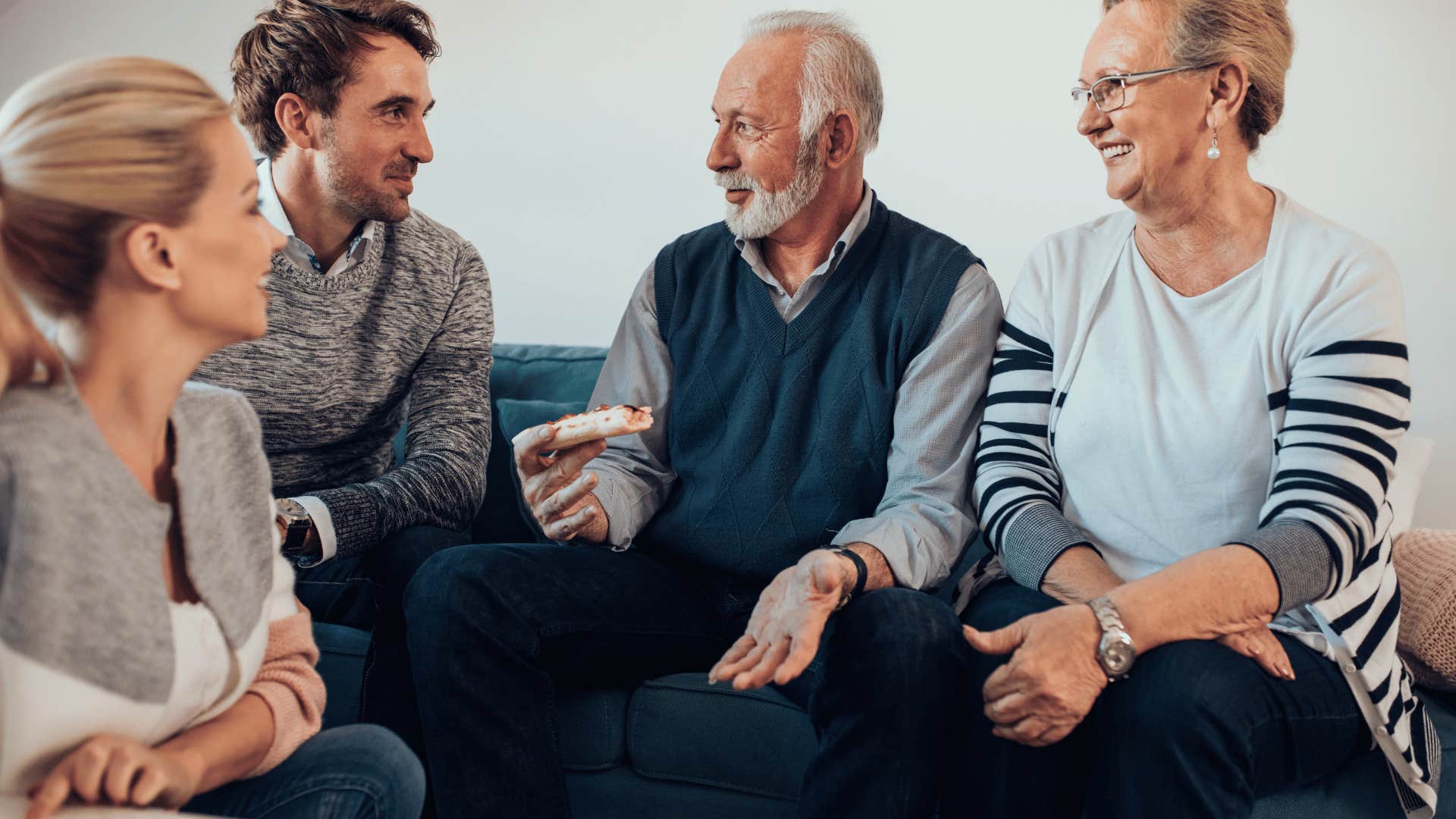 couple talking to parents