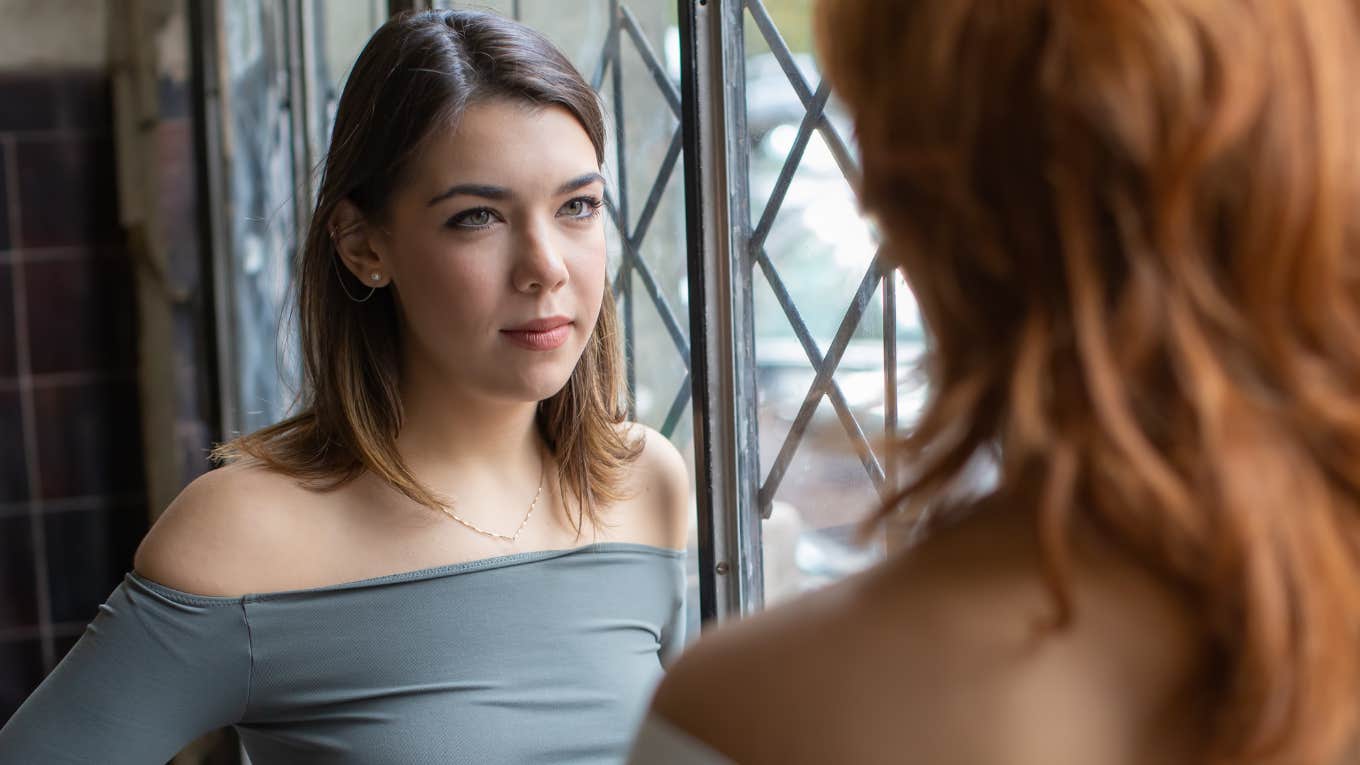 woman talking to her friend