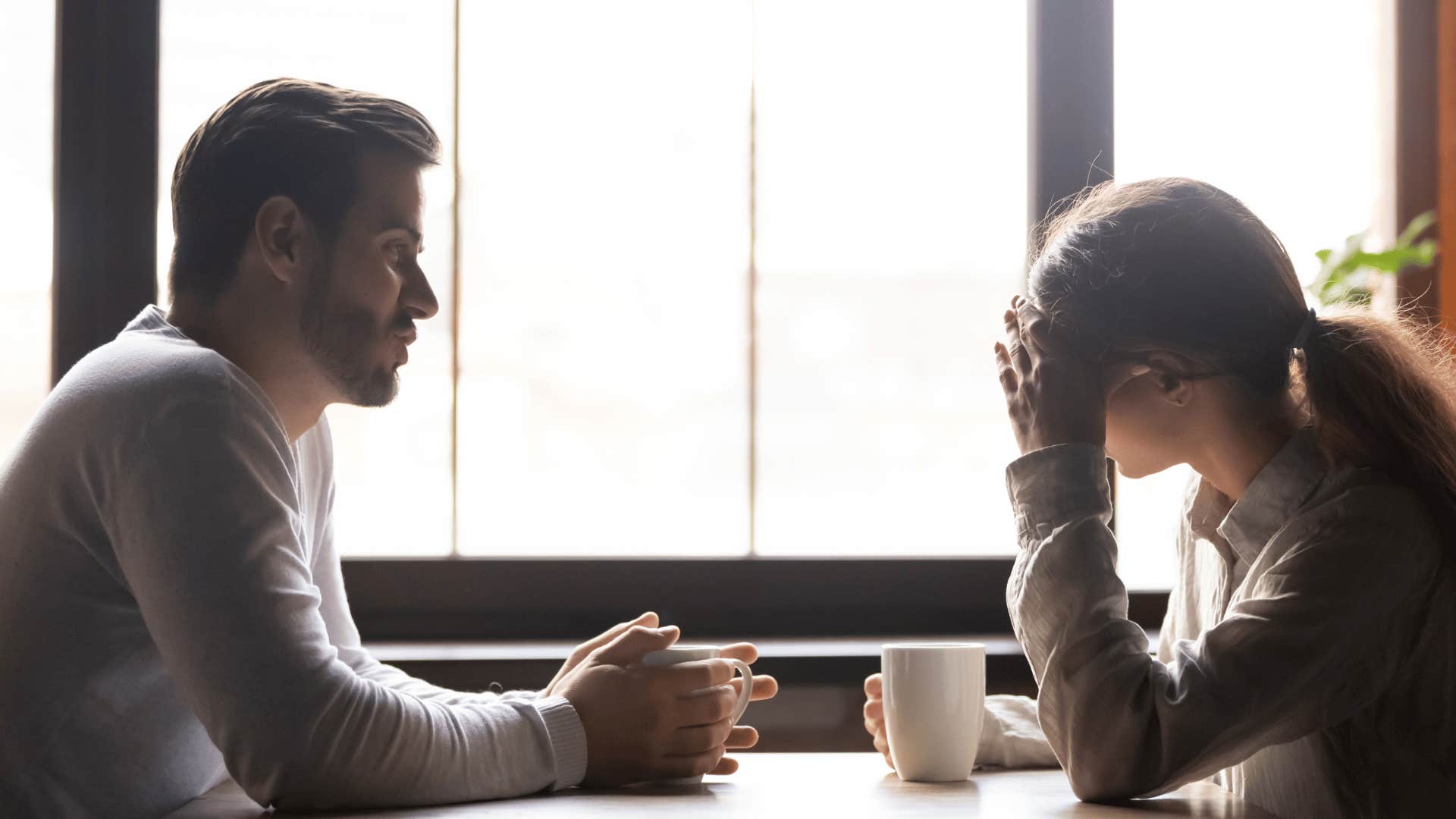 couple upset on a date